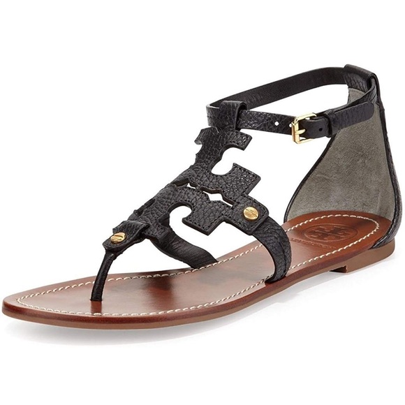 Tory Burch | ‘Phoebe’ Sandal (Black) sz 8 - Picture 1 of 7